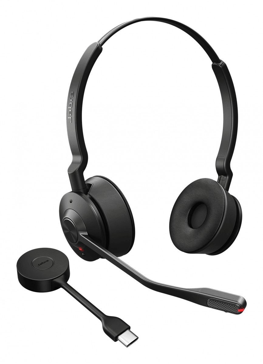 سماعة رأس بميكروفون Jabra Engage 55 SE ستيريو UC مع مستقبل USB-C (9659-430-111) — صورة 1