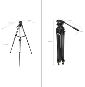 Trépied Vidéo robuste SmallRig AD-01 avec tête fluide (6941590013466)