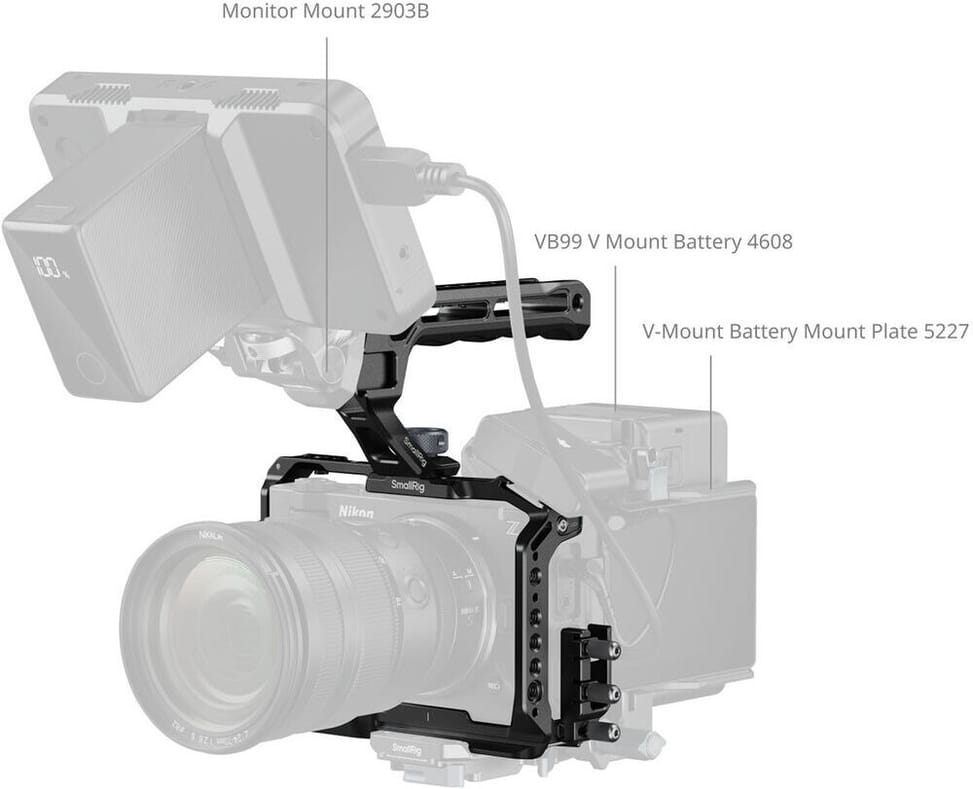 Cage pour appareil photo SmallRig avec poignée supérieure pour Nikon ZR (6941590025377) — image 4