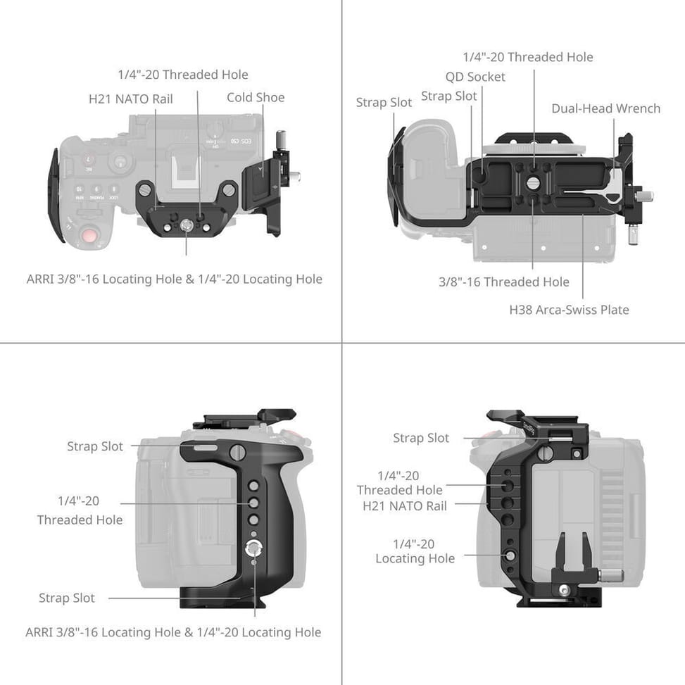 SmallRig Basic Cage Kit for Canon EOS C50 (6941590026459) — image 2