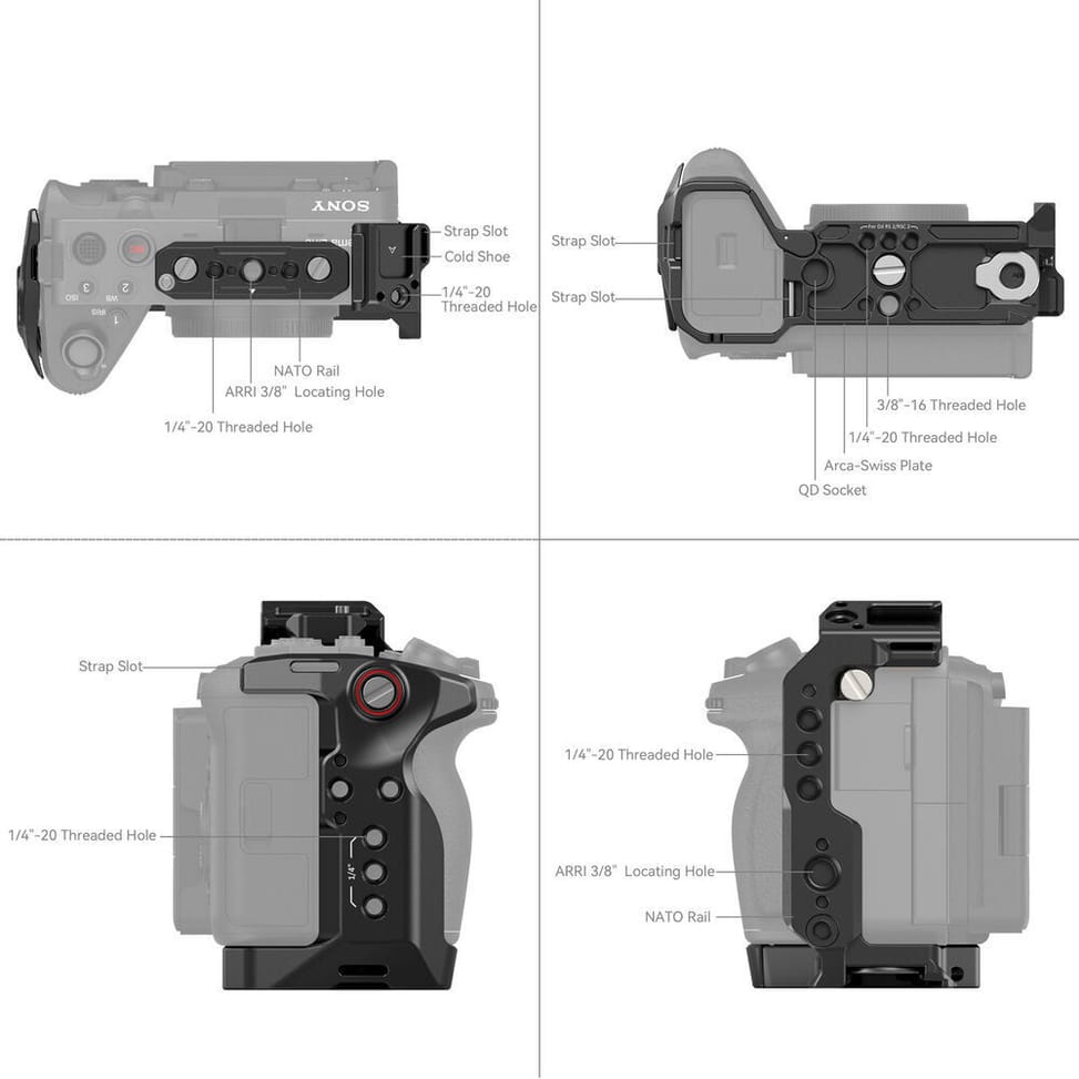 SmallRig 4183B Camera Cage Compatible with Sony FX30 and FX3 (6941590020990) — image 4