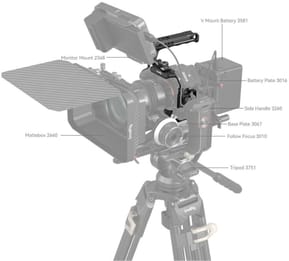 Kit de cage de base SmallRig 3668B pour certains appareils photo de la série Sony Alpha (6941590009728) — image 5