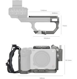 Kit de fixation Smallrig HawkLock 4771 Cage Protege pour caméra Sony (6941590018126)