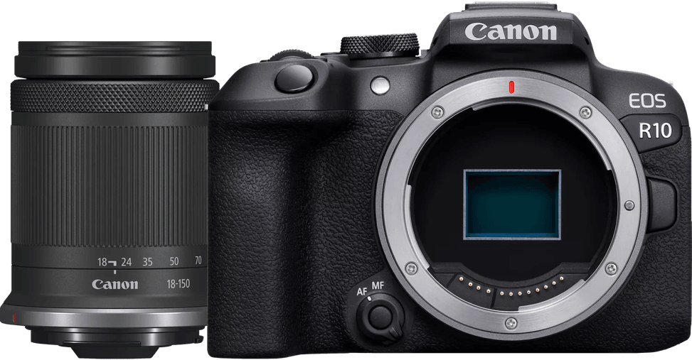 كاميرا بدون مرآة Canon EOS R10 + عدسة RF-S 18-150 mm IS STM (5331C017) — صورة 1