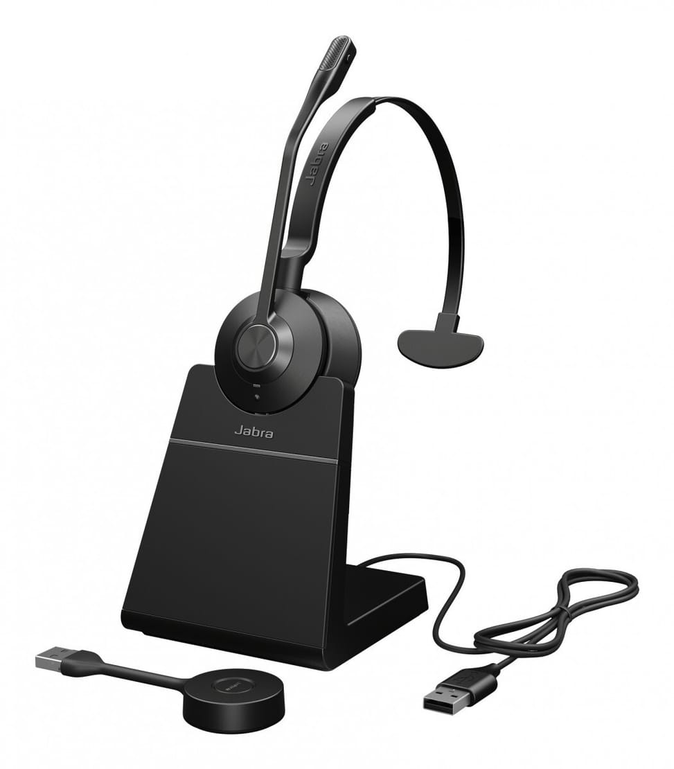 سماعة رأس بميكروفون Jabra Engage 55 SE Mono UC مع مستقبل USB-A (9653-415-111) — صورة 1