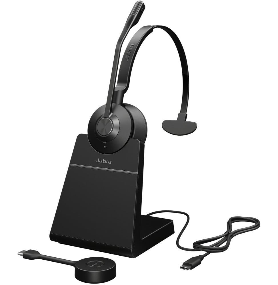 Casque-micro Jabra Engage 55 SE Mono UC avec adaptateur USB-C (9653-435-111)