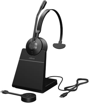 Casque-micro Jabra Engage 55 SE Mono UC avec adaptateur USB-C (9653-435-111)