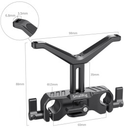 Support d'objectif universel SmallRig BSL2680 15 mm LWS avec réglage vertical de 1,4" (6972070629075)