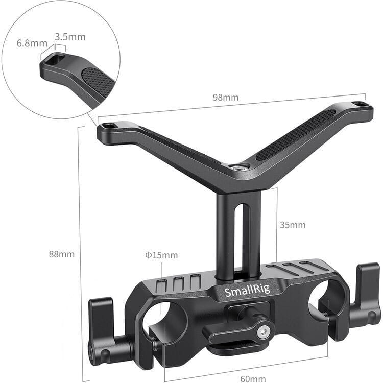 SmallRig BSL2680 15 mm LWS Universal Lens Support with 1.4" Vertical Adjustment (6972070629075) — image 4