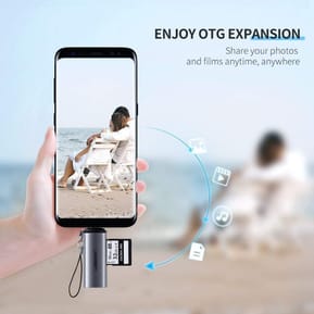 Lecteur de Carte mémoire Ugreen USB-C 3.1 vers SD/TF (50704) — image 3