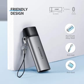 Lecteur de Carte mémoire Ugreen USB-C 3.1 vers SD/TF (50704) — image 5