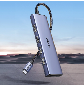 HUB USB-C Ugreen 6 en 1 - 4K (20956A)