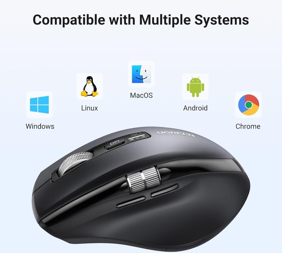 Souris sans fil Bluetooth Ugreen Multi-mode M751 (45792) — image 3