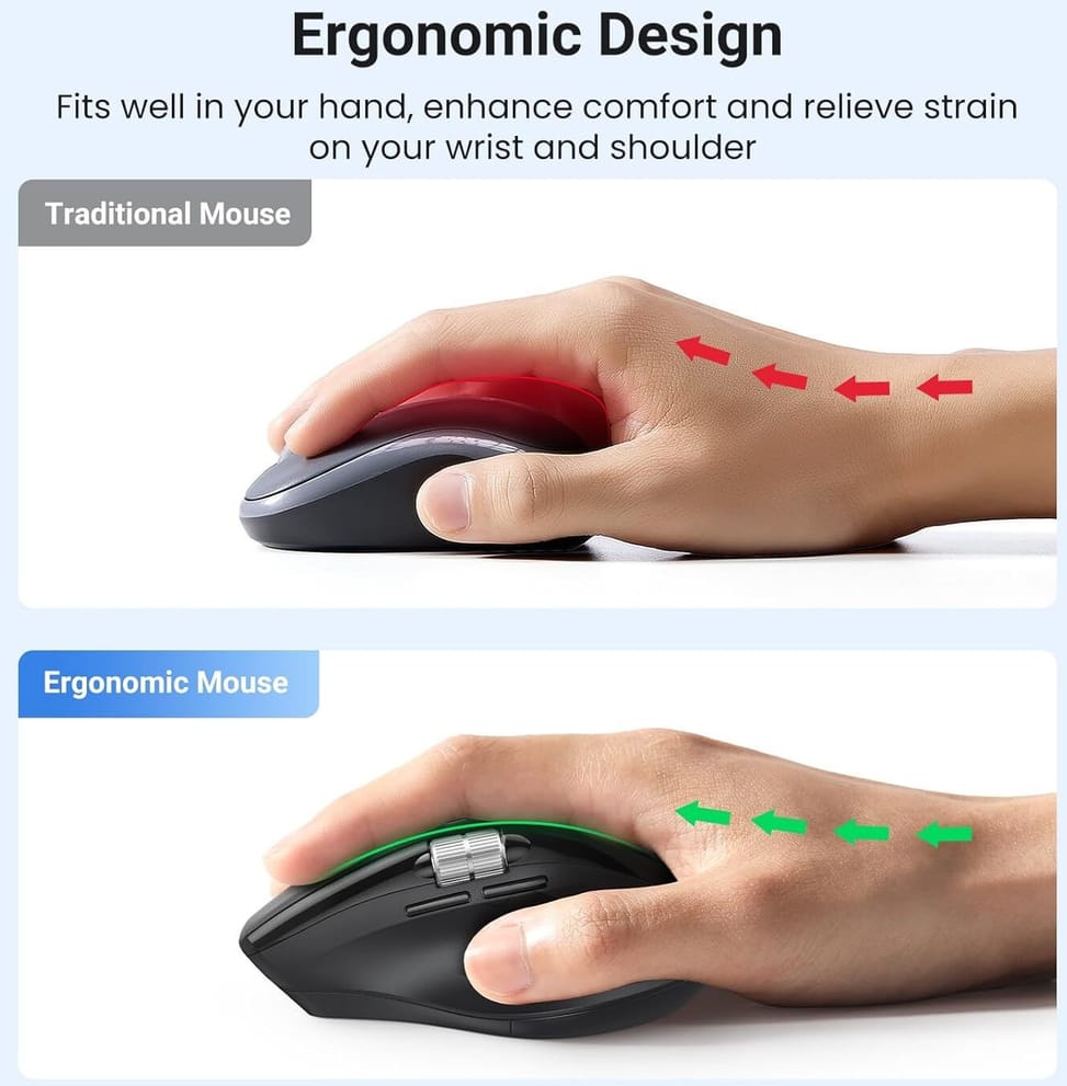 Souris sans fil Bluetooth Ugreen Multi-mode M751 (45792) — image 6