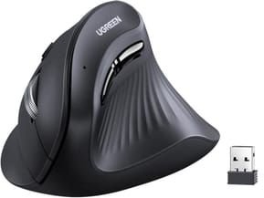 Souris sans fil Bluetooth Ugreen Multi-mode Vertical Noir (25444)