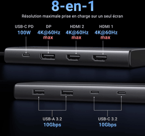 Hub USB-C Ugreen Revodok 8 en 1 (35625) — image 2