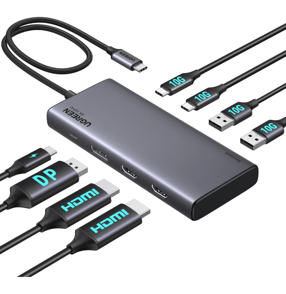 Hub USB-C Ugreen Revodok 8 en 1 (35625)