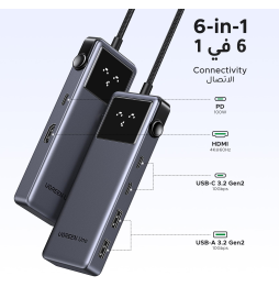 Hub USB-C Ugreen Uno 6-in-1 USB-C (35998)