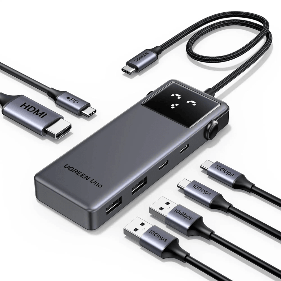 موزع USB-C Ugreen Uno 6-in-1 USB-C (35998) — صورة 2