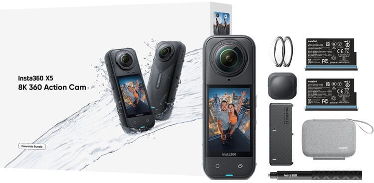 Pack essentiel pour Caméra d'action 360° Insta360 X5 (6977644761496) — image 2