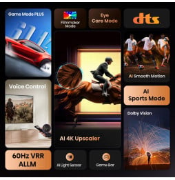 Téléviseur Hisense 65" Smart UHD 4K 65A6Q + Récepteur TNT Intégré (HIS65A6Q)