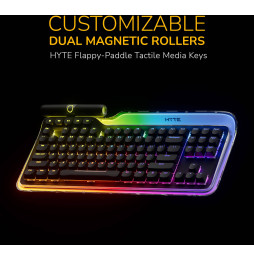 Clavier gaming rétroéclairé mécanique HYTE Keeb TKL(KB-HYTE-KEEB)