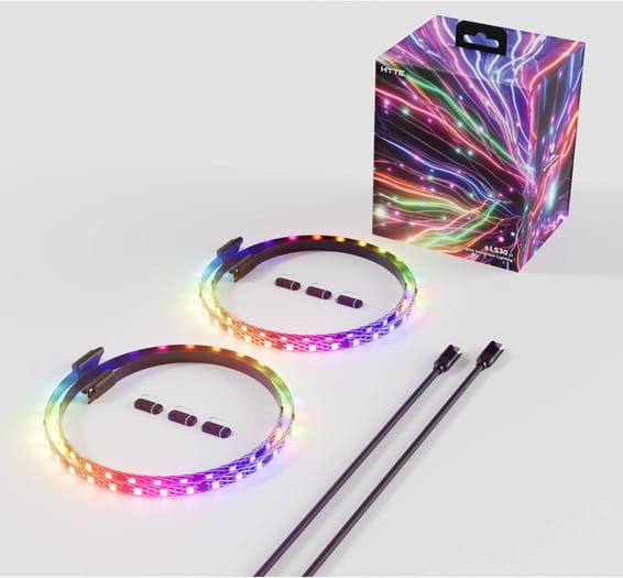 Bande lumineuse LED ARGB HYTE LS30 (Pack de 2 – 39") (ACC-HYTE-LS30-B-2)