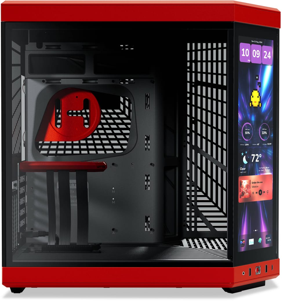 صندوق حاسوب للألعاب HYTE Y70 Touch Infinite Mid-Tower (CS-HYTE-Y70TTI-RB) — صورة 5