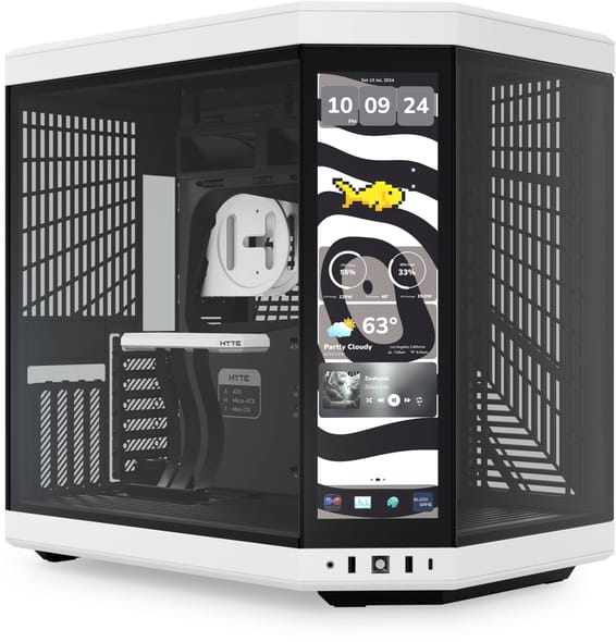 Boîtier PC Gaming HYTE Y70 tactile Infinite Mid-Tower - Panda (CS-HYTE-Y70TTI-WB)