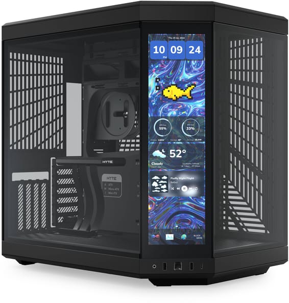 Boîtier PC Gaming HYTE Y70 tactile Infinite Mid-Tower - Noir absolu (CS-HYTE-Y70TTI-BB)