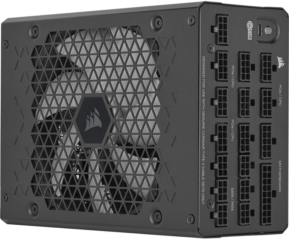 مزود طاقة Corsair HX1200i، 80 PLUS Platinum، إصدار C14 (CP-9020307-EU) — صورة 1