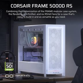 Boîtier PC Gaming Corsair Frame 5000D RS Mid-Tower 4xRS140 Blanc (CC-9011308-WW) — image 3