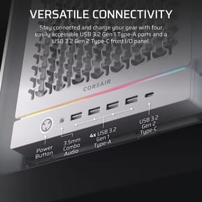 Boîtier PC Gaming Corsair Frame 5000D RS Mid-Tower 4xRS140 Blanc (CC-9011308-WW) — image 2