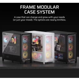 Boîtier PC Gaming Corsair Frame 5000D RS Mid-Tower 4xRS140 Blanc (CC-9011308-WW)