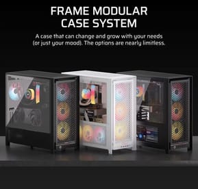 Boîtier PC Gaming Corsair Frame 5000D RS Mid-Tower 4xRS140 Blanc (CC-9011308-WW) — image 4