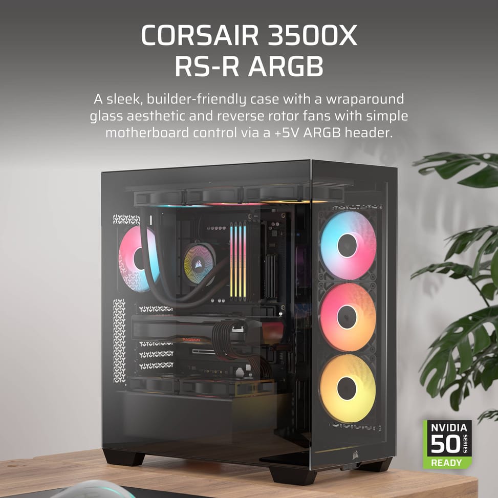 Corsair Frame 3500X RS-R ARGB Mid-Tower Gaming PC Case Black (CC-9011322-WW) — image 14