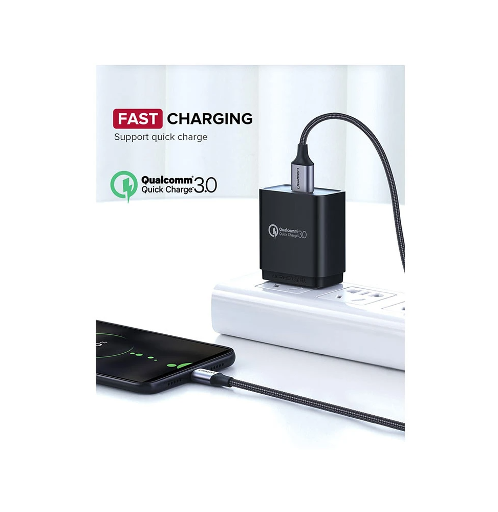 Câble Ugreen USB-A vers Micro USB 18W - 1.5 mètre (60147) — image 5