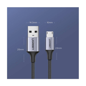 Câble Ugreen USB-A vers Micro USB 18W - 1.5 mètre (60147) — image 6