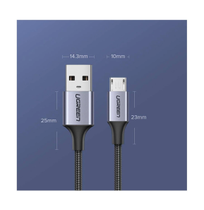 Câble Ugreen USB-A vers Micro USB 18W - 1.5 mètre (60147)