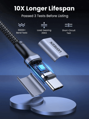 Câble Ugreen USB-C vers USB-C 5A 100W - 1 mètre (70427) — image 7