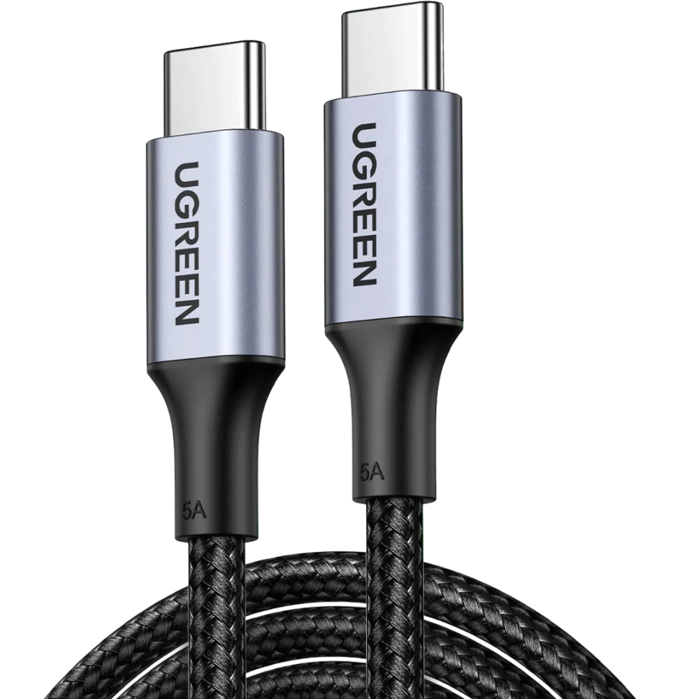 Câble Ugreen USB-C vers USB-C 5A 100W - 1 mètre (70427)