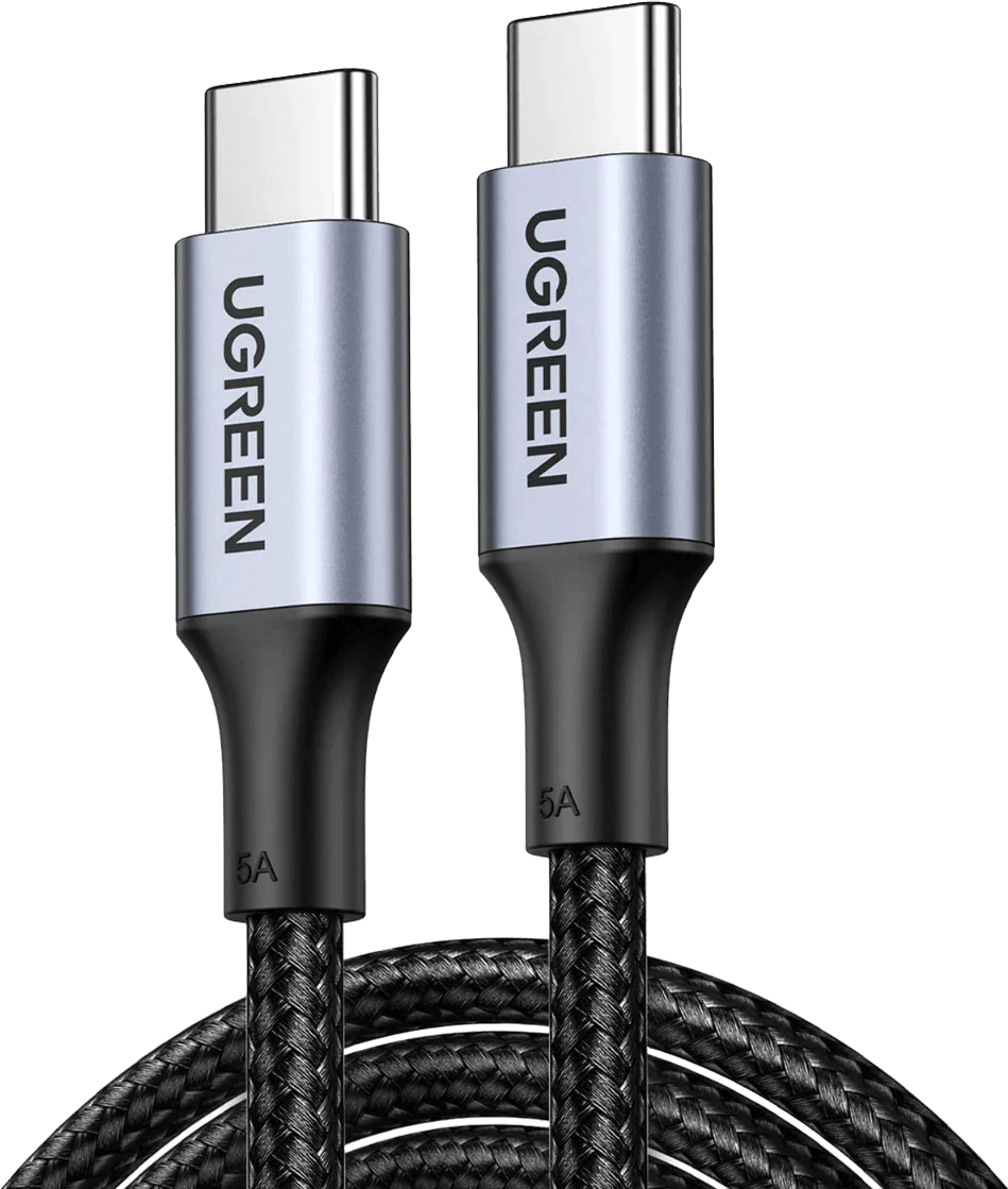 كابل Ugreen USB-C إلى USB-C 5A 100W - 1 متر (70427) — صورة 1