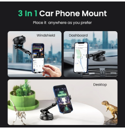 Support téléphone Ugreen Gravity avec Fixation Ventouse (60990B)