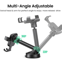 Support téléphone Ugreen Gravity avec Fixation Ventouse (60990B)