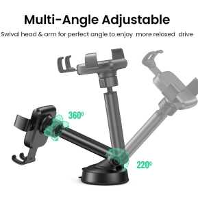 Support téléphone Ugreen Gravity avec Fixation Ventouse (60990B)