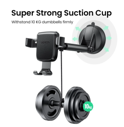Support téléphone Ugreen Gravity avec Fixation Ventouse (60990B)