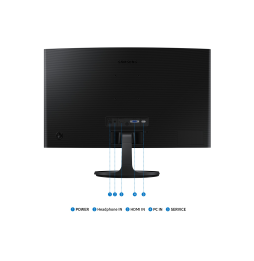 Écran incurvé 24" Samsung Essential S3 S36GD FHD serie D (LS24D362GAMXUE)