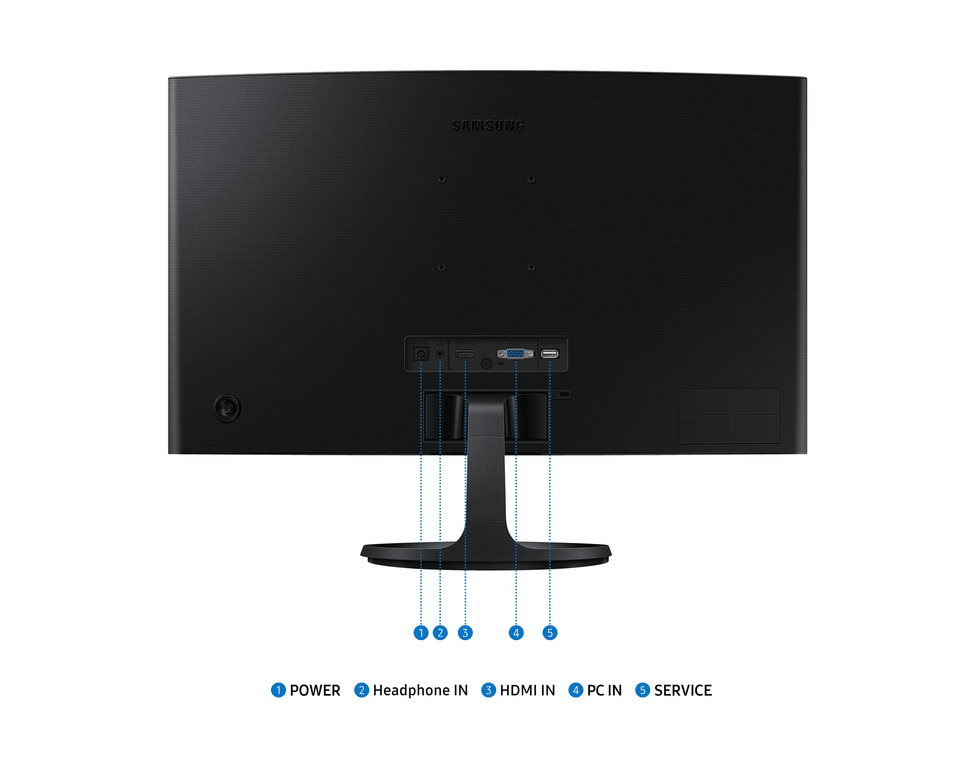 Écran incurvé 24" Samsung Essential S3 S36GD FHD serie D (LS24D362GAMXUE) — image 5
