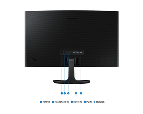 Écran incurvé 24" Samsung Essential S3 S36GD FHD serie D (LS24D362GAMXUE) — image 5