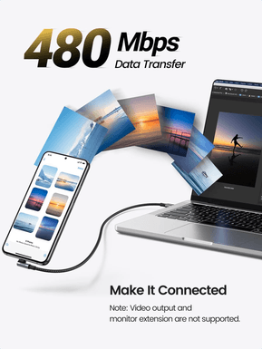 Câble Ugreen USB-C vers USB-C 5A 100W - 1 mètre (70643) — image 5